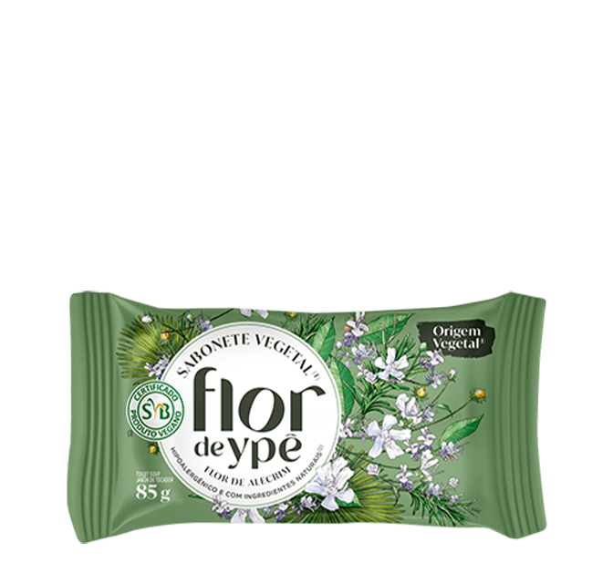 Embalagem do Sabonete Flor de Ypê Vegano