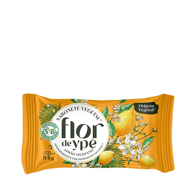 Embalagem do Sabonete Flor de Ypê Vegano