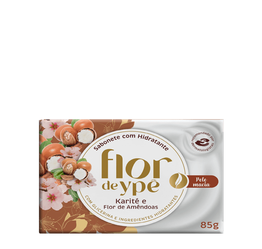 Sabonete Com Hidratante Flor de Ypê Karité e Flor de Amêndoas